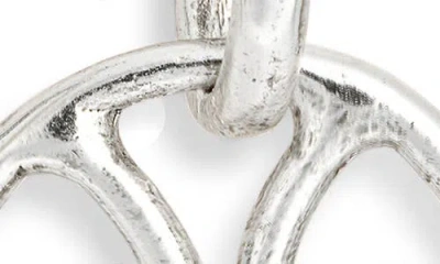 Karine Sultan Round Link Dangle Drop Earrings In Silver