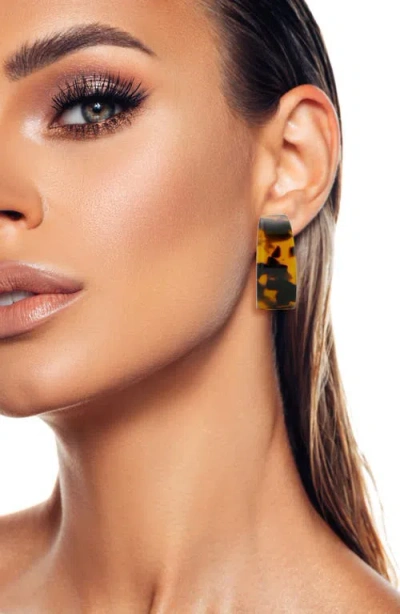 Sphera Milano Pattern Hoop Earrings In Multi