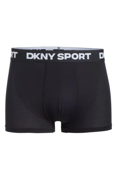 Dkny Pack Of 4 Assorted Trunks In Black