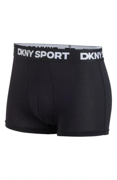 Dkny Pack Of 4 Assorted Trunks In Black