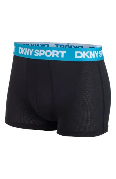 Dkny Pack Of 4 Assorted Trunks In Black