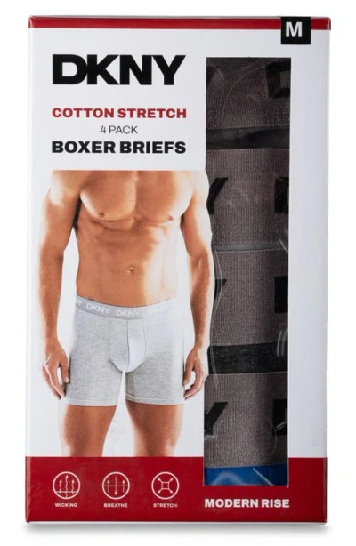 Dkny Pack Of 4 Boxer Briefs In Multi