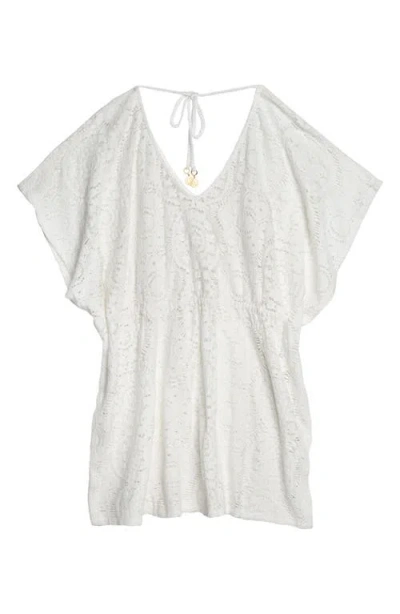 Sunshine 79 Crochet Cover-up Caftan In White