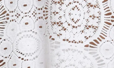 Sunshine 79 Crochet Cover-up Caftan In White