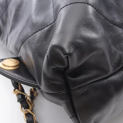 Pre-owned Chanel Black Leather Backpack ()