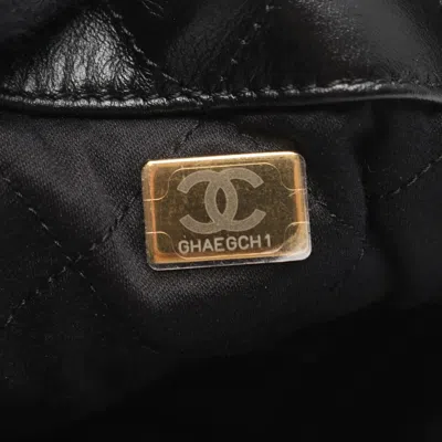 Pre-owned Chanel Black Leather Backpack ()
