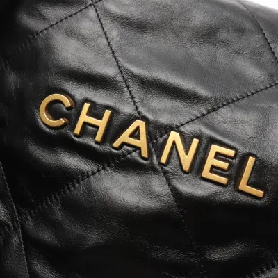 Pre-owned Chanel Black Leather Backpack ()