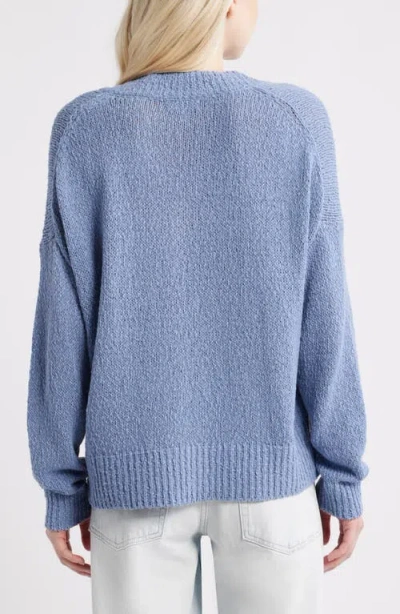 Bp. Oversize V-neck Sweater In Blue