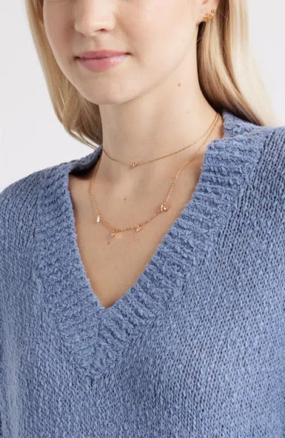 Bp. Oversize V-neck Sweater In Blue