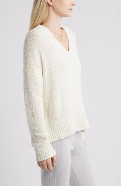 Bp. Oversize V-neck Sweater In Brown