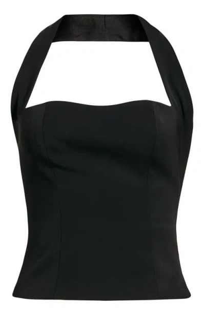 Odd Muse The Ultimate Muse Halter Top In Black