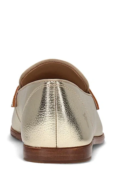 Frye Faith Penny Loafer In Gold