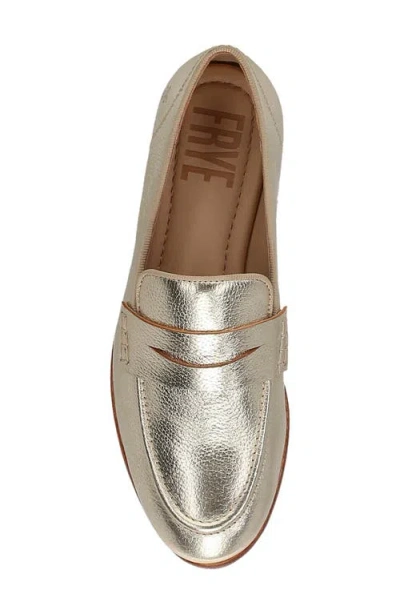 Frye Faith Penny Loafer In Gold