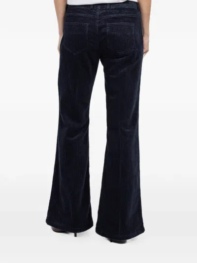 Hannes Roether Corduroy Flared Trousers In Blue