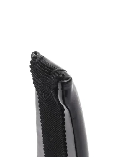 Pre-owned Miu Miu Leather Headband In Black