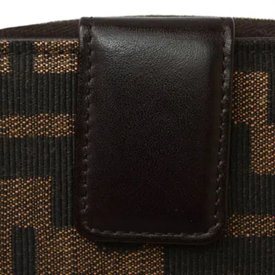 Pre-owned Fendi Brown Canvas Wallet (bi-fold) ()