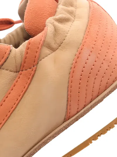 Pre-owned Hermes Jet 绒面皮拼接运动鞋（2020年代典藏款） In Neutral