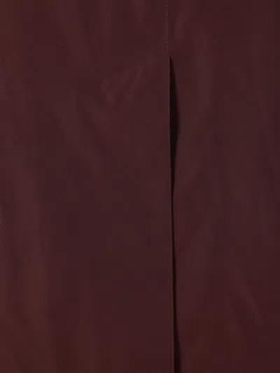 Jil Sander Button Coat In Burgundy