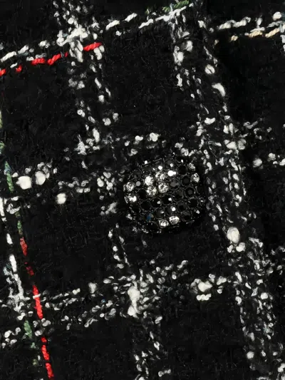 Pre-owned Chanel 1986-1988 Button-front Tweed Jacket In Black