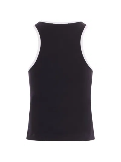 Balmain Logo-print Tank Top In Black