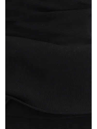 Magda Butrym Black Viscose Cocktail Dress In Black