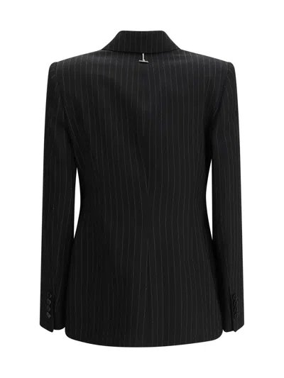 Alexander Mcqueen Black Wool Blazer In Black