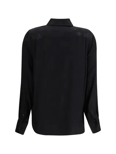 Alexander Mcqueen Black Viscose Pattern Shirt In Black