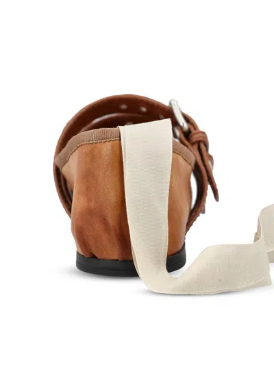 Miu Miu Low Shoes In Brown