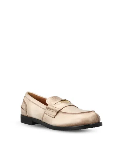 Miu Miu Low Shoes In Neutral