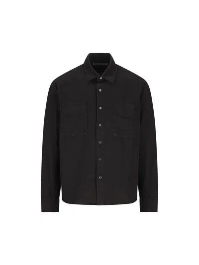 Massimo Osti Studio Patch-pocket Shirt In Black