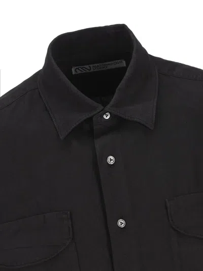Massimo Osti Studio Patch-pocket Shirt In Black