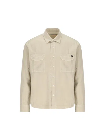 Massimo Osti Studio Flap-pocket Shirt In Brown