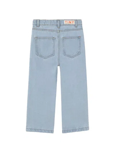 Tiny Cottons Floral Jeans In Blue
