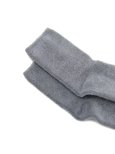Baserange Textured Socks In Gray