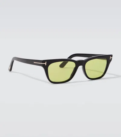Tom Ford Eyewear Penn Rectangular Frame Sunglasses In Black
