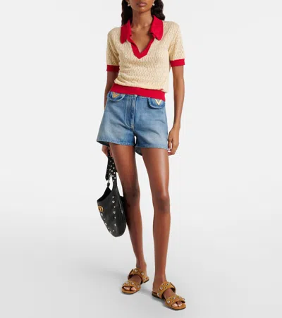 Valentino Garavani Valentino Nellcote Stud-embellished Suede Sliders In Brown