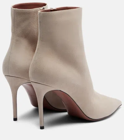 Paris Texas Vera 85 Suede Ankle Boots In Gray