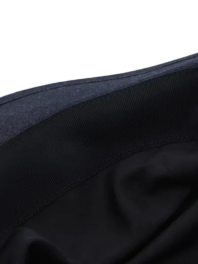 Pre-owned Hermes Heloise 棉帽（2010年代典藏款） In Blue