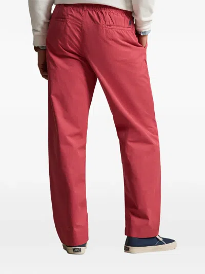 Polo Ralph Lauren Elasticated Pleated Trousers In Pink