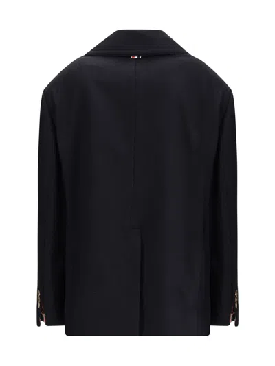 Thom Browne Double-breasted Jacket In Black