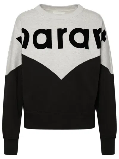 Isabel Marant Étoile Isabel Marant Etoile Two-color Cotton Blend Houston Sweatshirt Women In Black