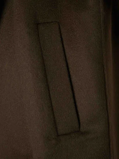 Max Mara Verna Cape-sleeve Camel Hair Wrap Coat In Brown