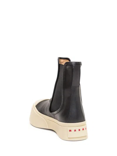 Marni Chelsea Boot Pablo In Black Leather In Black