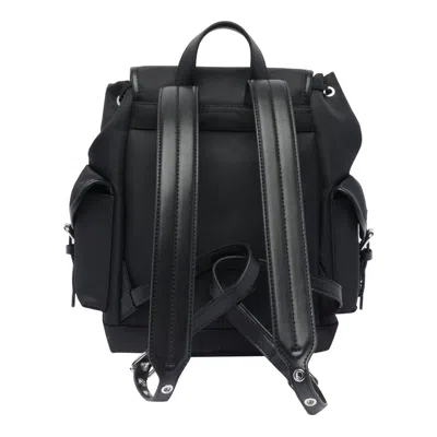 Ganni Bucky Recycled Nylon Backpack In Black