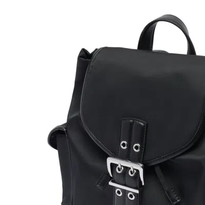 Ganni Bucky Recycled Nylon Backpack In Black