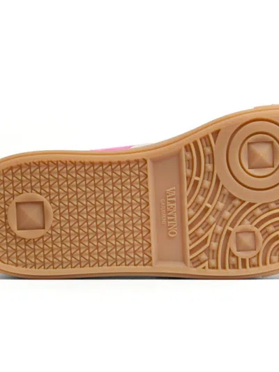 Valentino Upvillage Suede Sneaker In Pink