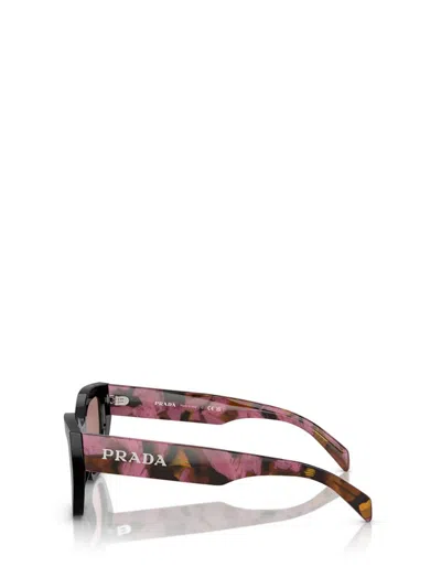 Prada Pr A09s Acetate Cate Eye Sunglasses In Brown