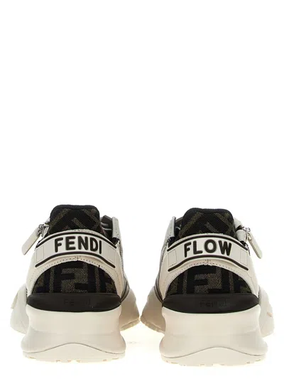Fendi Flow Side-zip Trainer Sneakers In Multi