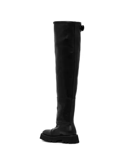 Fiorucci Buckle Strap Boots In Black