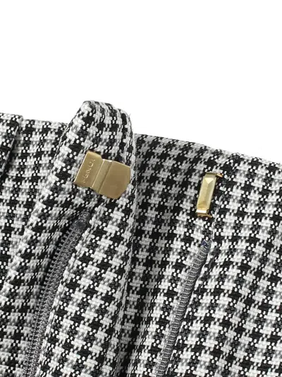 Pre-owned Fendi Check-print Shorts In Black